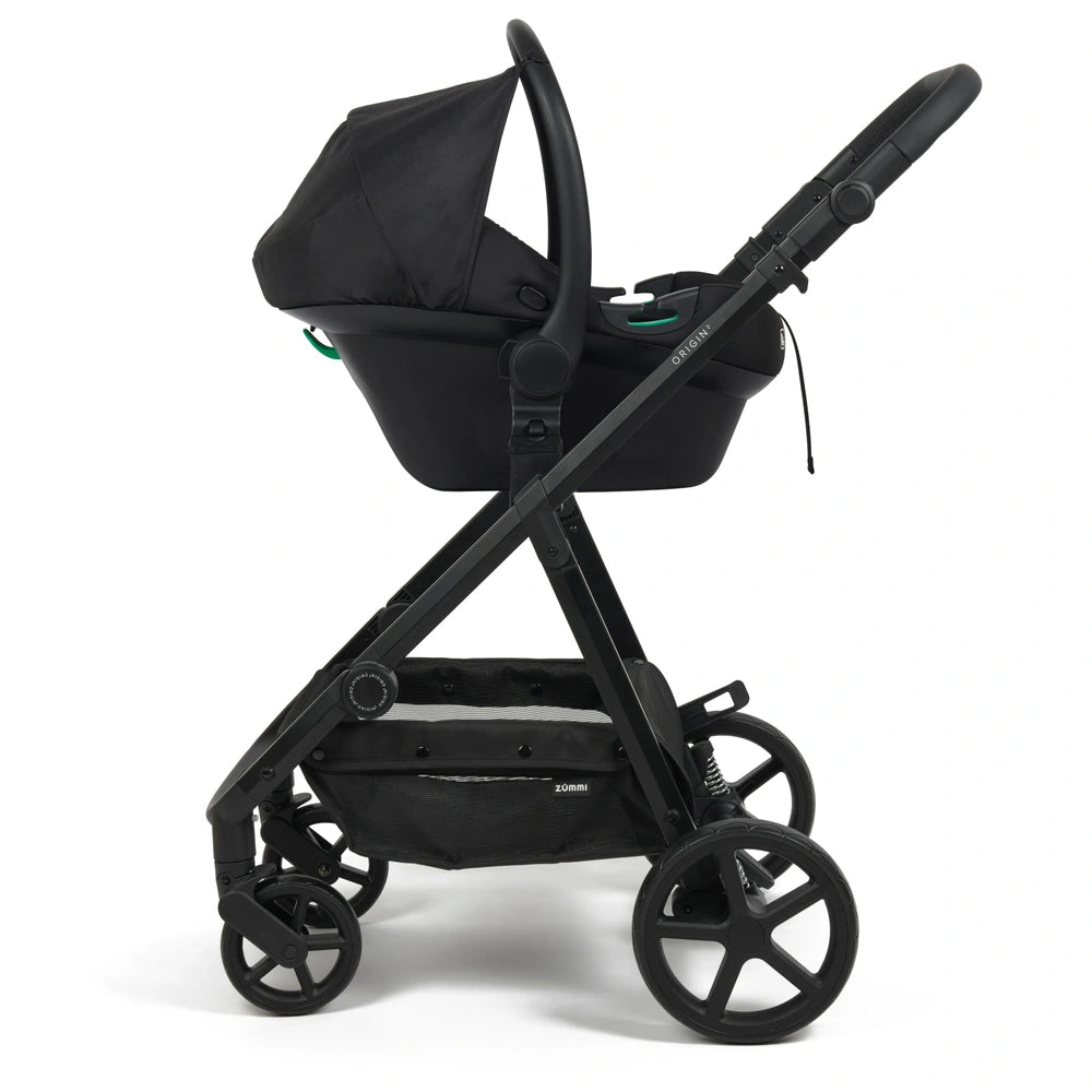 Zummi Origin 2 2-In-1 Travel System With Enfasafe I-Size Car Seat Black
