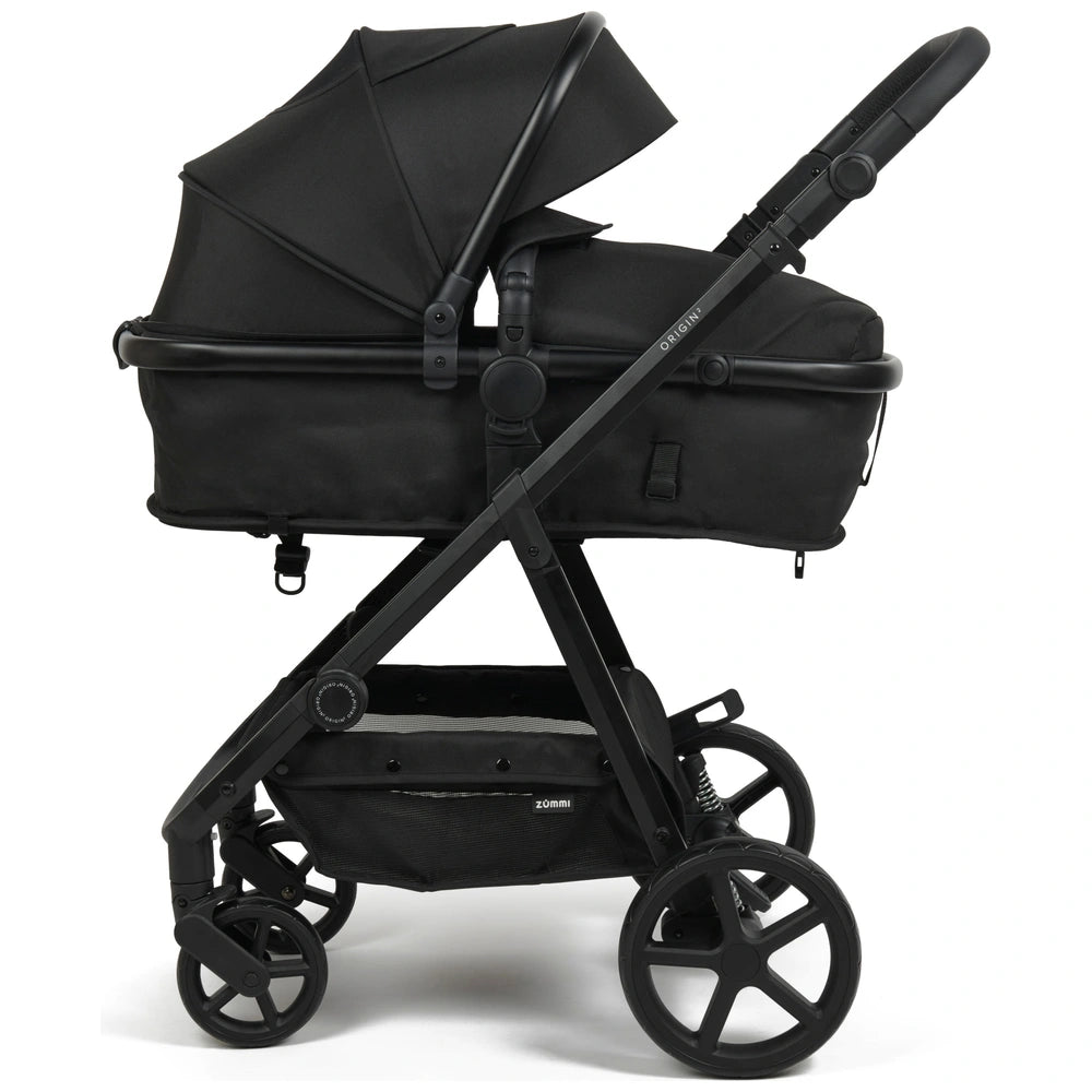 Zummi Origin 2 2-In-1 Travel System With Enfasafe I-Size Car Seat Black