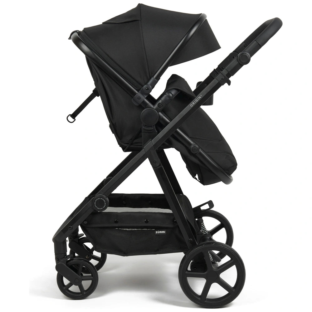Zummi Origin 2 2-In-1 Travel System With Enfasafe I-Size Car Seat Black