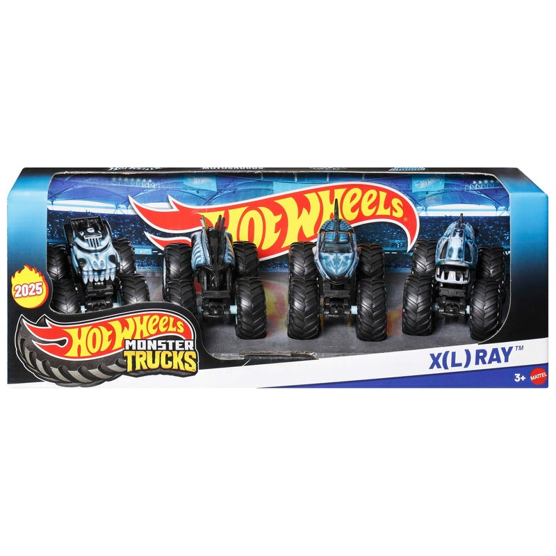 Hot Wheels Monster Trucks X-Ray 4-Pack