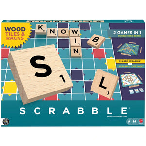 Scrabble 2-In-1 Wooden Board Game