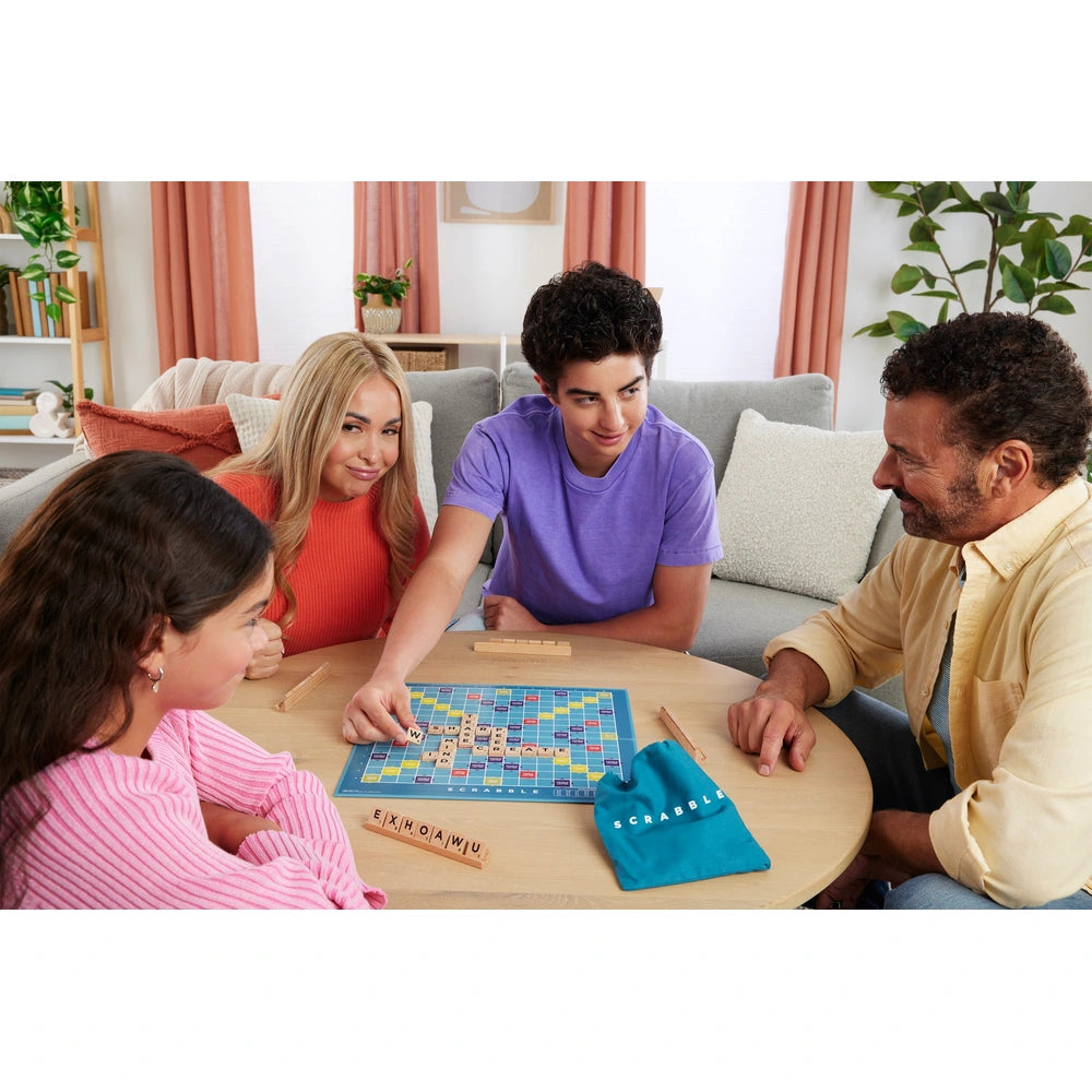 Scrabble 2-In-1 Wooden Board Game