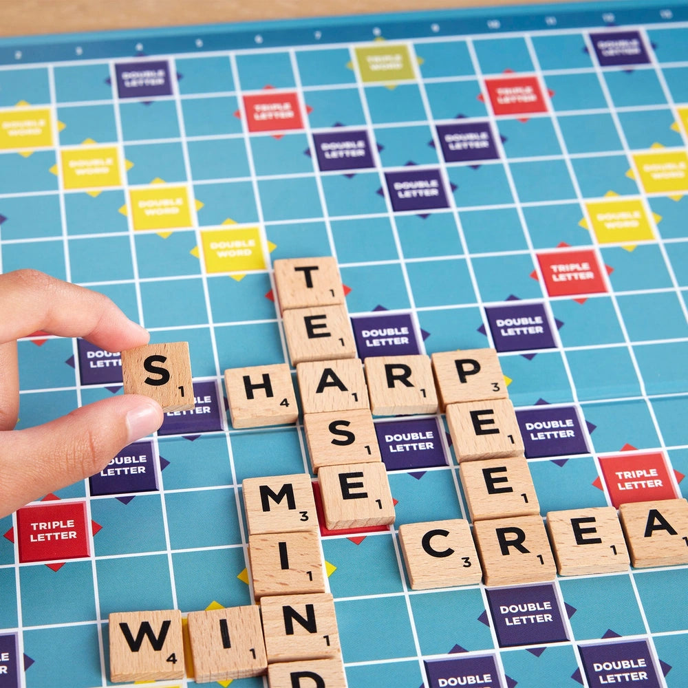 Scrabble 2-In-1 Wooden Board Game