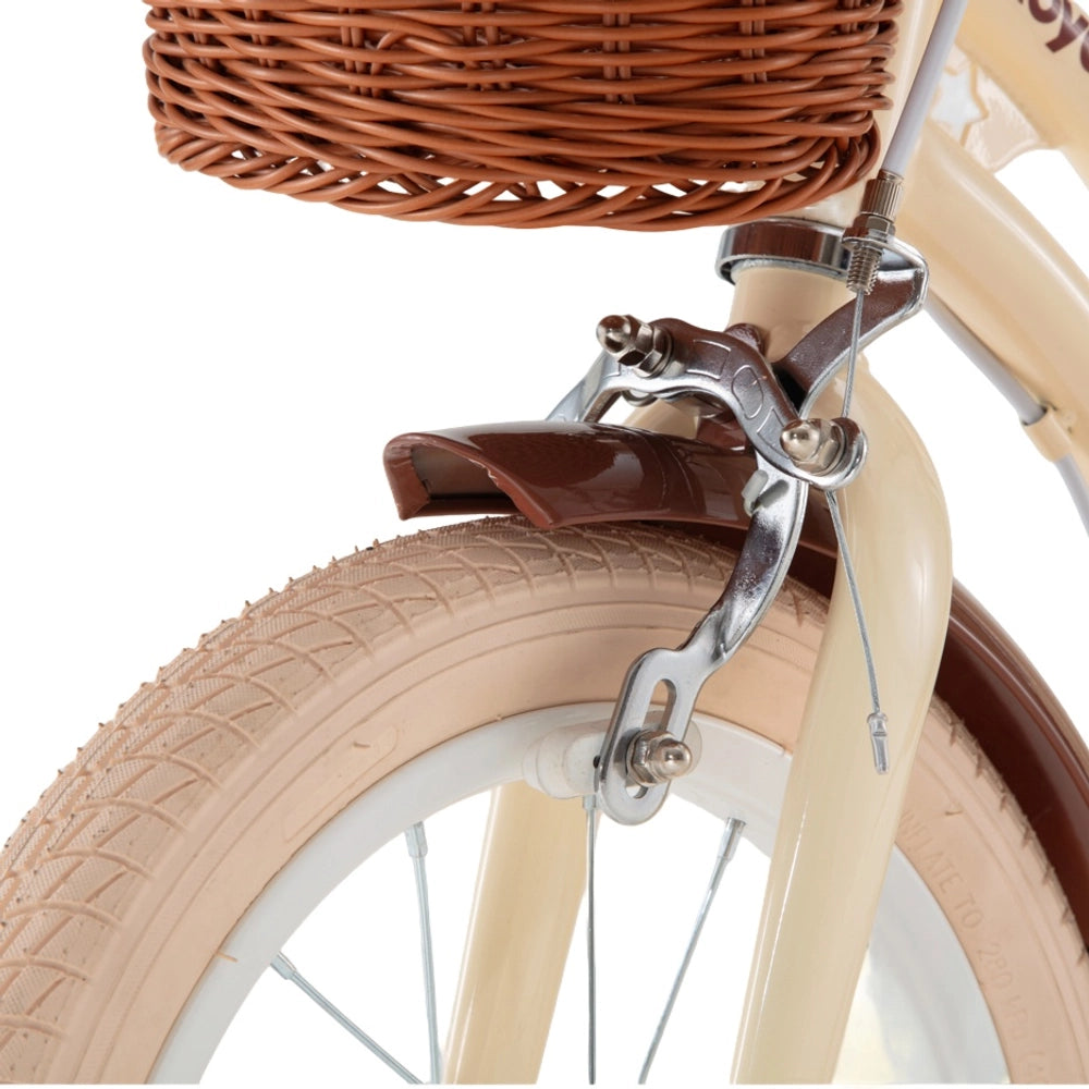 14 Inch Star Girl Bike With Wicker Basket