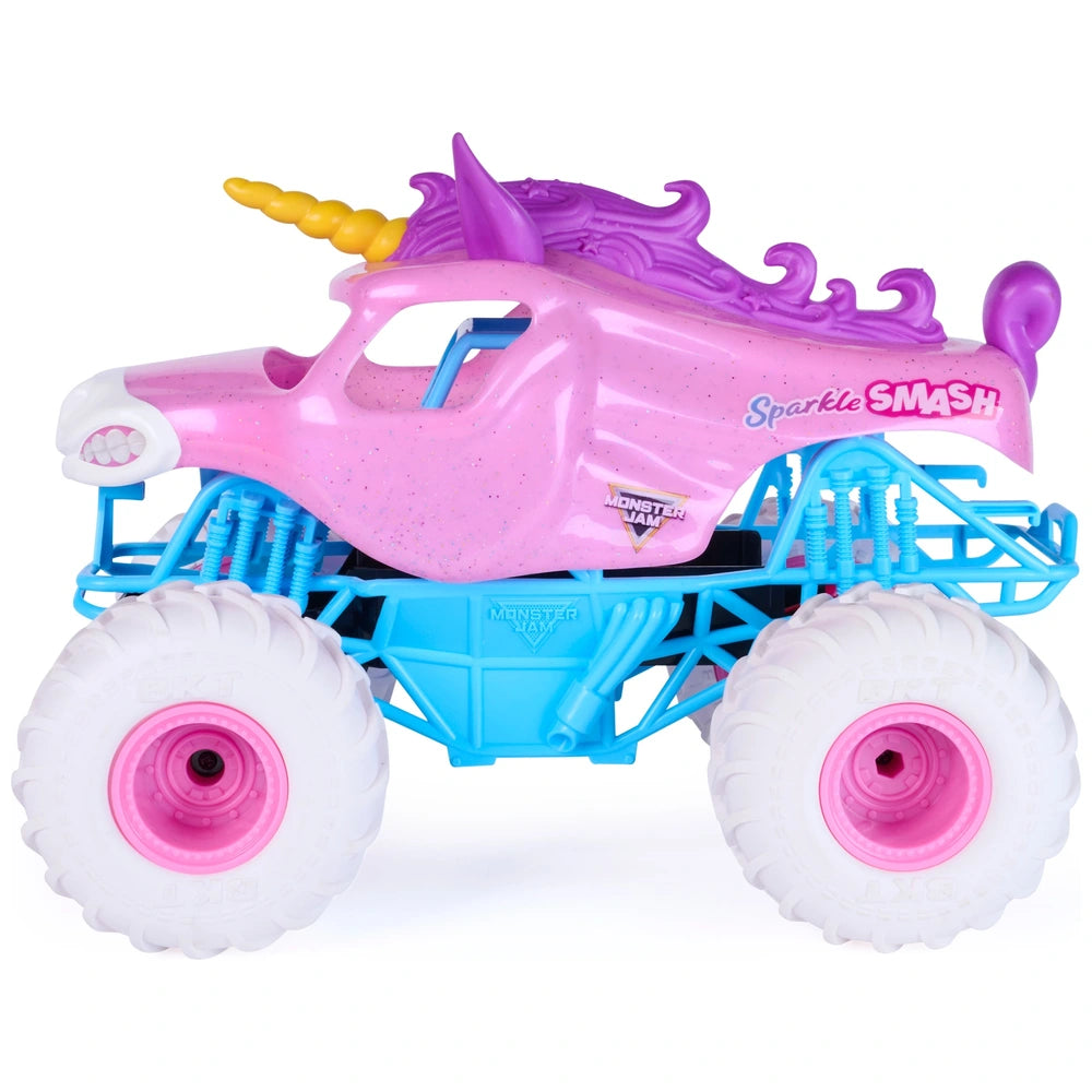 Monster Jam 1:15 Remote Control Sparkle Smash Monster Truck