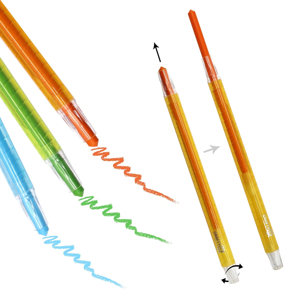 Crafty Co. Twisty Crayons 48 Piece