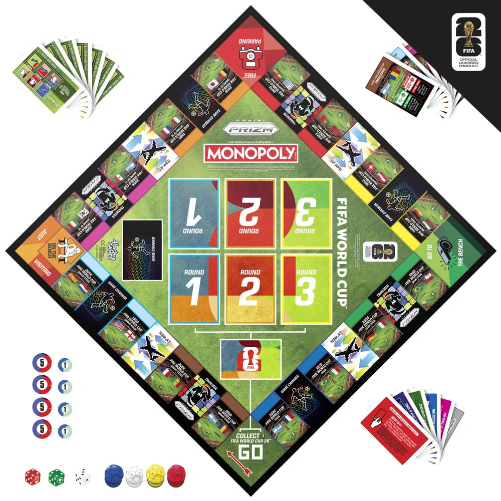 Monopoly Panini Prizm: Fifa World Cup Edition Board Game