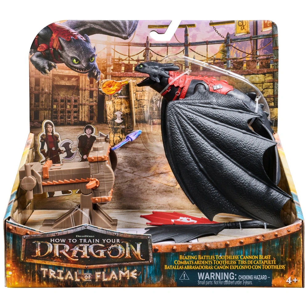 Dreamworks How To Train Your Dragon Playset Blazing Battles Toothless' Cannon Blast