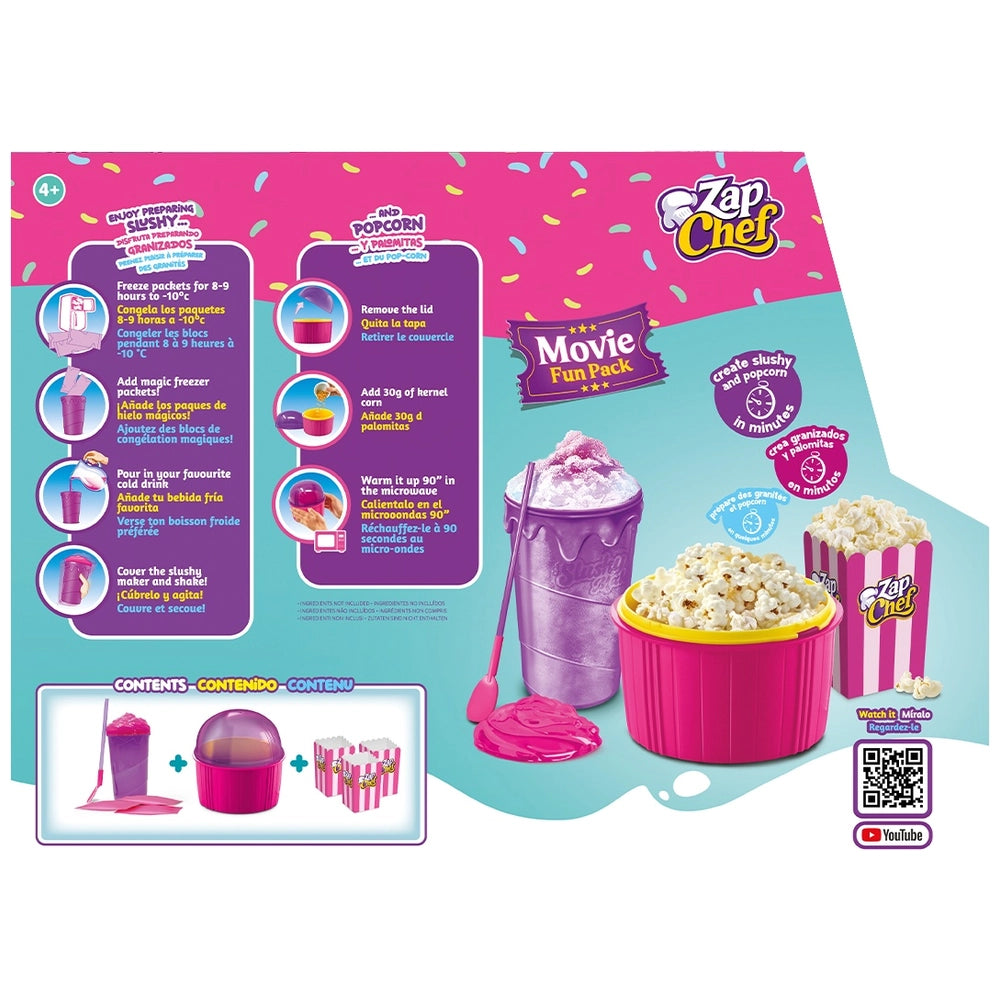 Zap Chef Movie Fun Popcorn And Slushy Making Kit