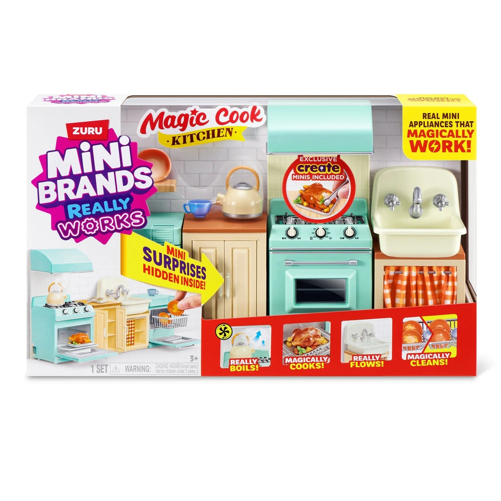 Mini Brands Really Works Magic Cook Kitchen Series 1 Playset By Zuru