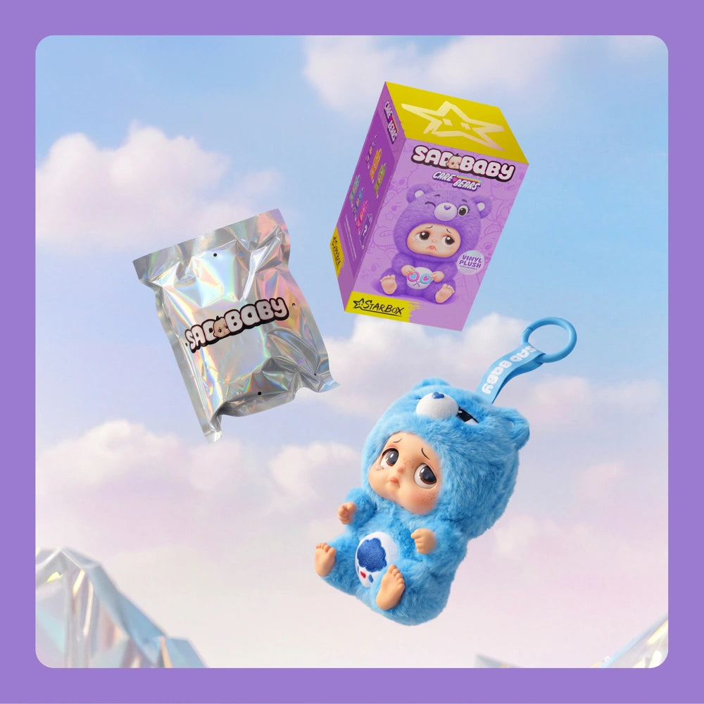 Starbox Sad Baby Care Bears Plush Keychains Blind Box Assortment