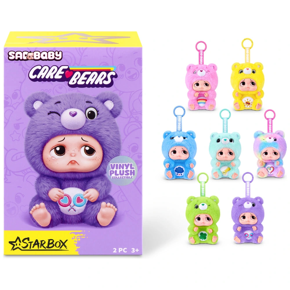 Starbox Sad Baby Care Bears Plush Keychains Blind Box Assortment