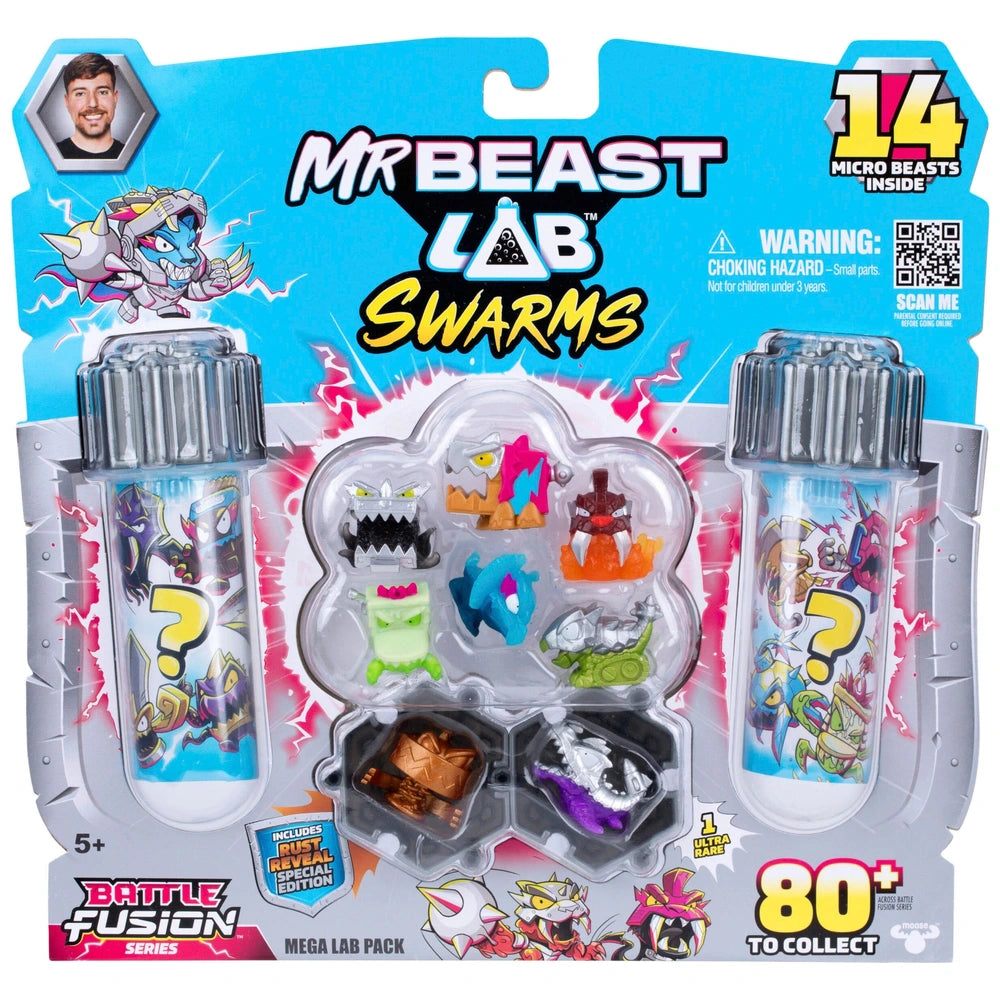 Mrbeast Lab Swarms Battle Fusion Series Mega Lab 14 Pack Assortment