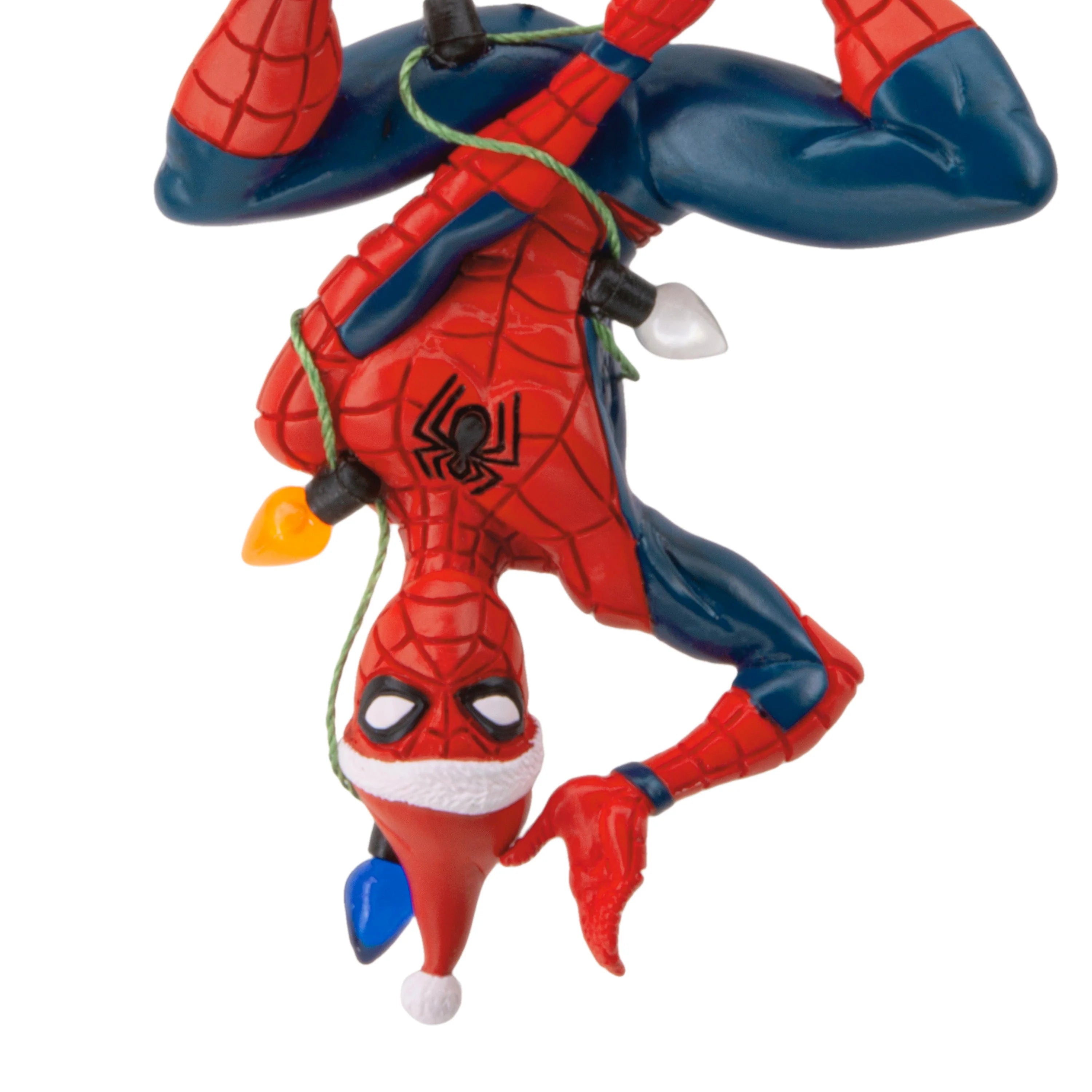 Hallmark Collectable Marvel Spider-Man Tangled In Fairy Lights Ornament