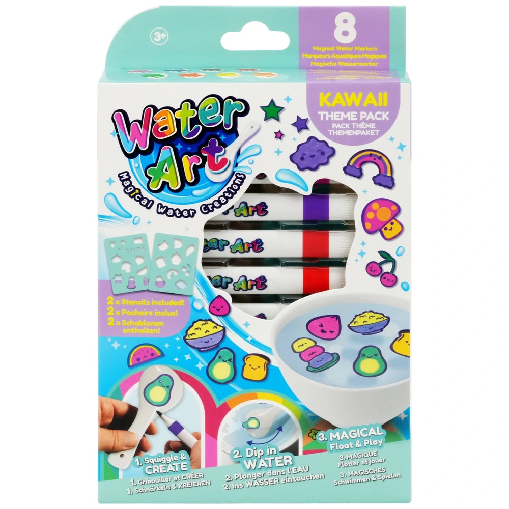 Water Art Kawaii Themed Pack - 8 Markers