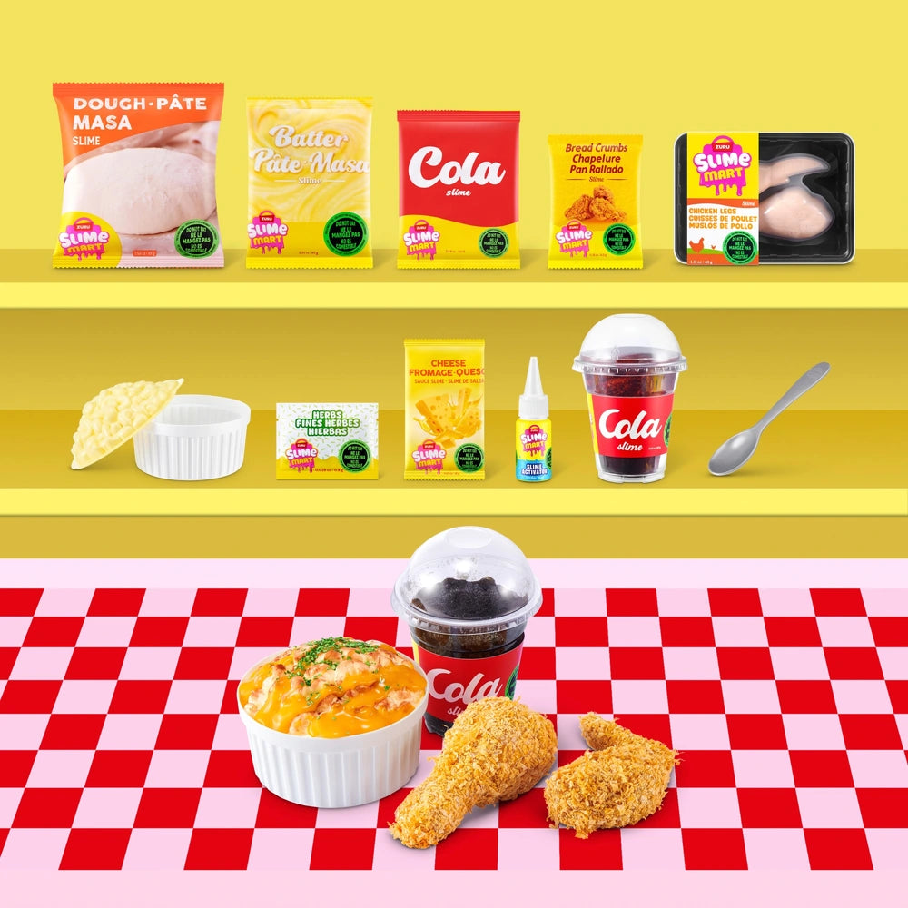 Slime Mart Shopping Basket Fried Chicken And Sides By Zuru