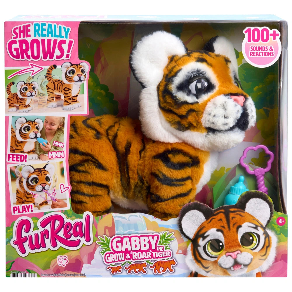 Furreal Plush Toy Interactive Pet Gabby The Grow & Roar Tiger