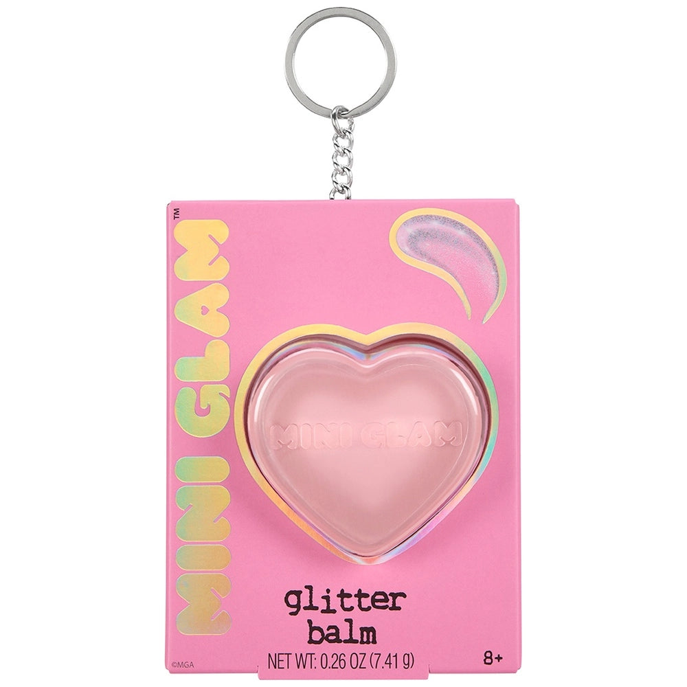 Mini Glam Glitter Heart Balm Keyring Assortment