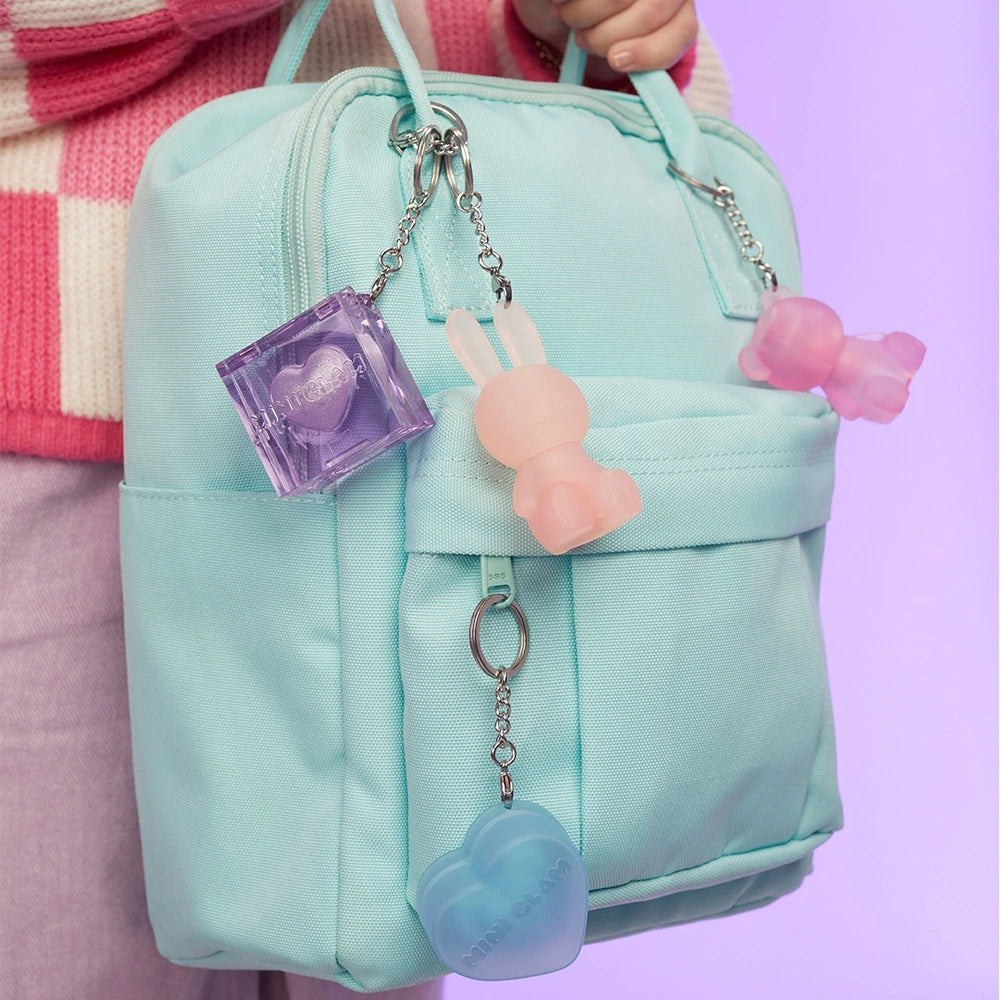 Mini Glam Glitter Heart Balm Keyring Assortment