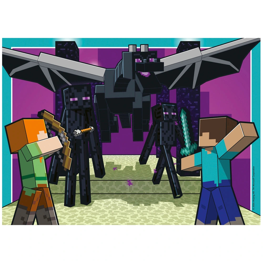 Ravensburger Minecraft Jigsaw Puzzles Bumper Pack 4 X 100 Pieces