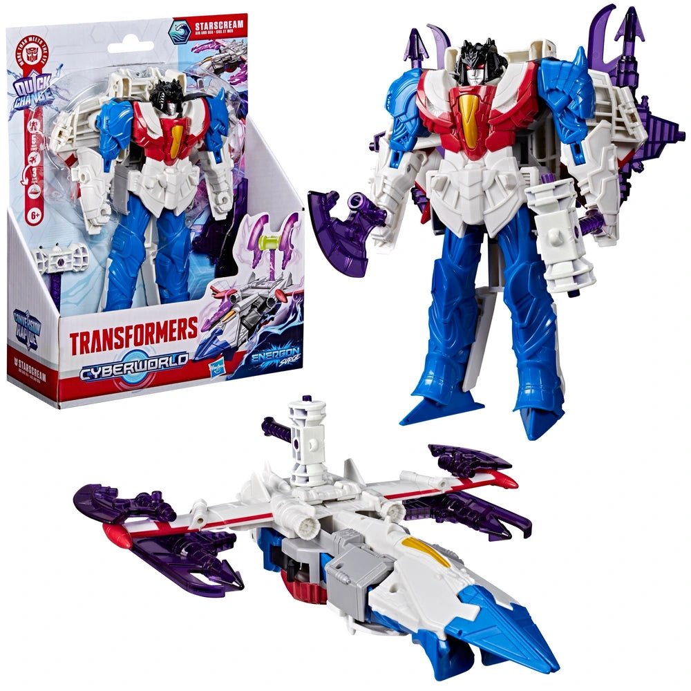 Transformers Cyberworld Action Figure Energon Starscream Ultimate Cyber Changers