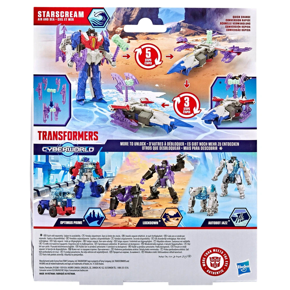 Transformers Cyberworld Action Figure Energon Starscream Ultimate Cyber Changers