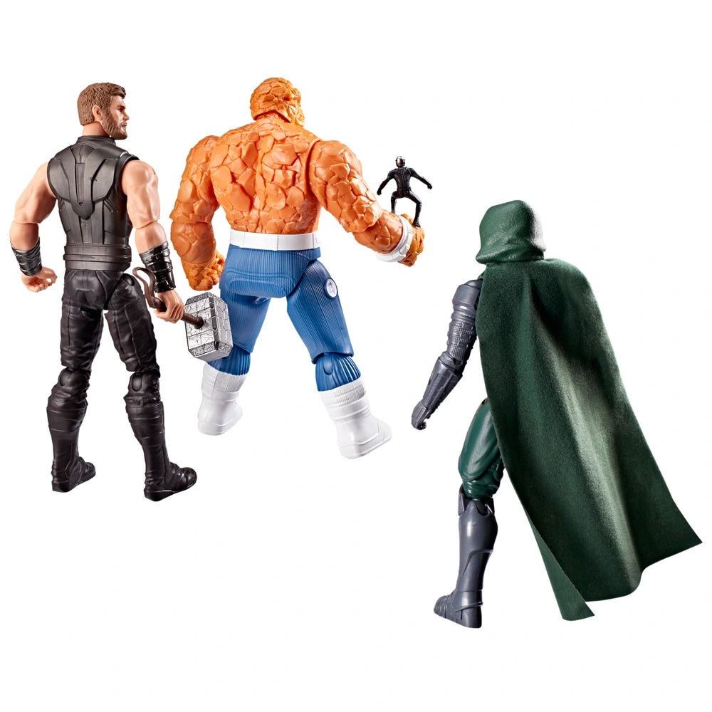 Marvel Avengers: Doomsday Action Figures Titan Series Thor, Doctor Doom, The Thing 3 Pack