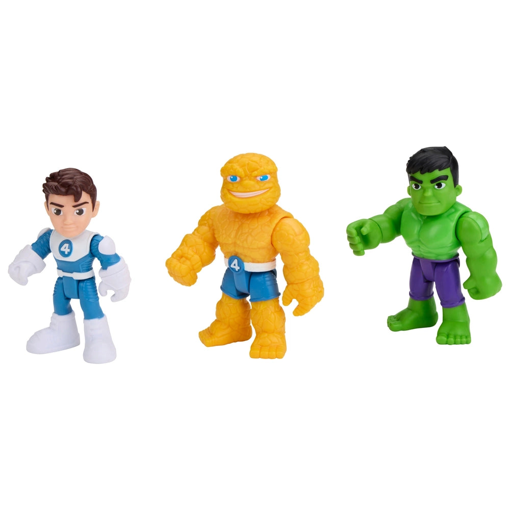 Marvel Spidey And His Amazing Friends Fantastic Pals Pack Action Figure Set 6 Poseable 3-Inch Figures With Accessories