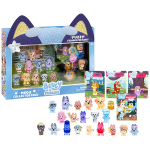 Bluey Fuzzies Figures Mega Collector 20 Pack Assortment