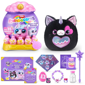 Rainbocorns By Zuru Magic Potion Surprise Plush Black Cat