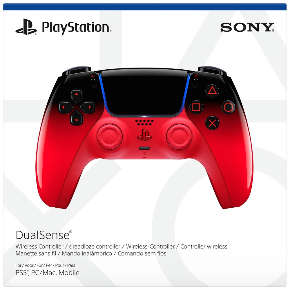 Playstation 5 Techno Red Dualsense Wireless Controller