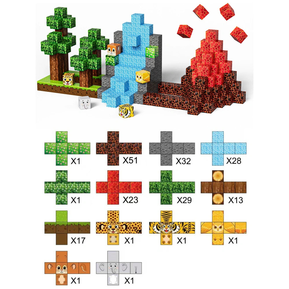 Magnetic Cubes 200-Piece Building Set