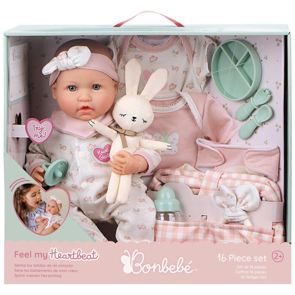 Bonbebé Weighted Reborn Doll 39Cm With Real Heartbeat