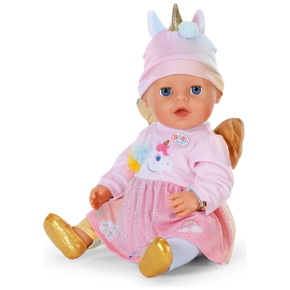 Baby Born Doll Click And Play Unicorn Emma 43Cm