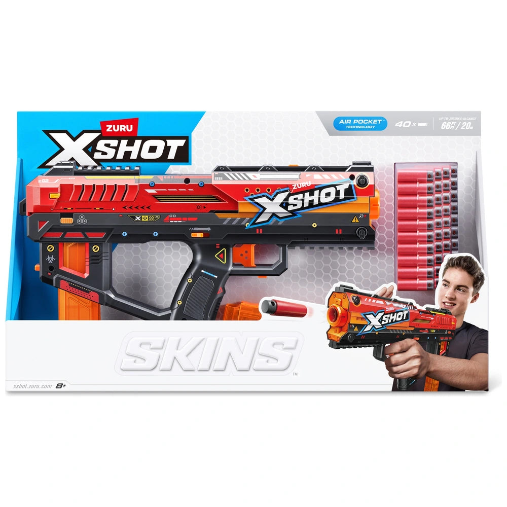 Xshot By Zuru Skins Fury-X Blaster With 40 Darts