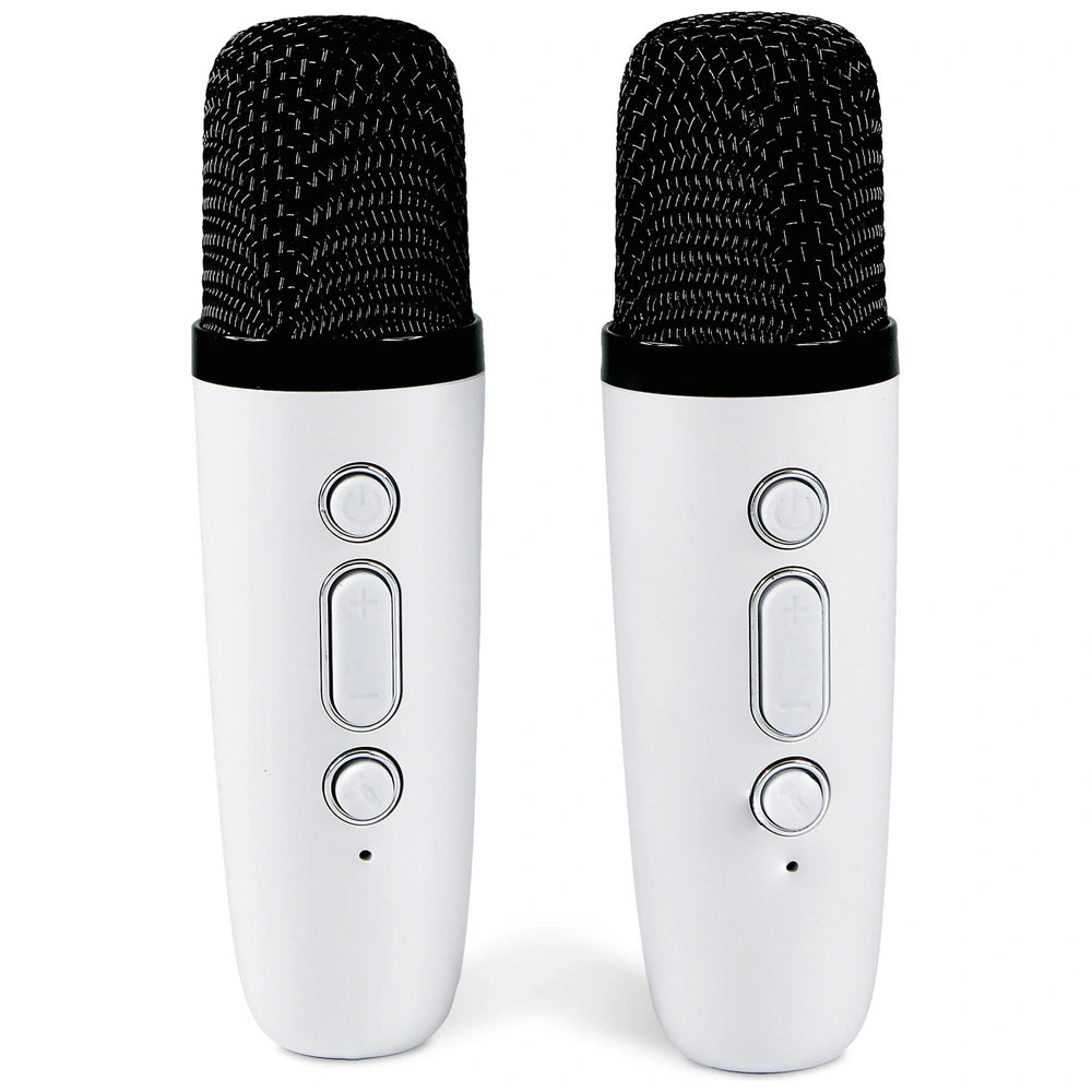 Popsing Led Light-Up Wireless Karaoke Set White