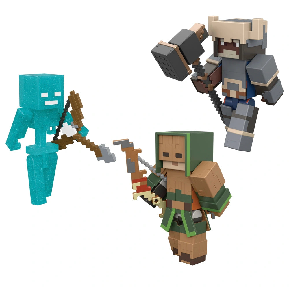 Minecraft Dungeons Ii Action Figures Deep Dark 3 Pack