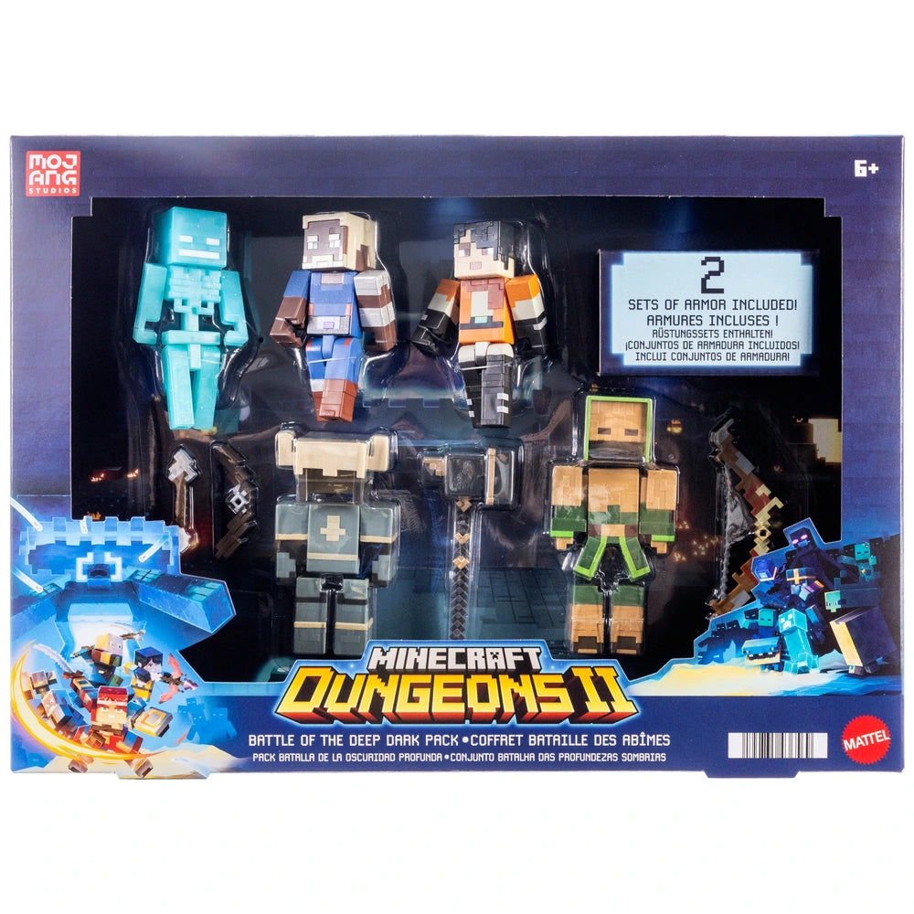 Minecraft Dungeons Ii Action Figures Deep Dark 3 Pack