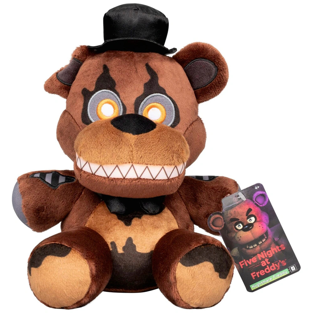 Five Nights At Freddy's Nightmare Freddy Plush Stuffie With Glow-In-The-Dark Eyes 20Cm