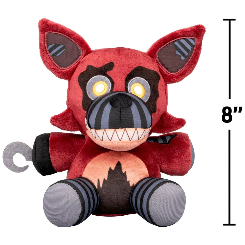 Five Nights At Freddy's Nightmare Foxy Plush Stuffie With Glow-In-The-Dark Eyes 20Cm