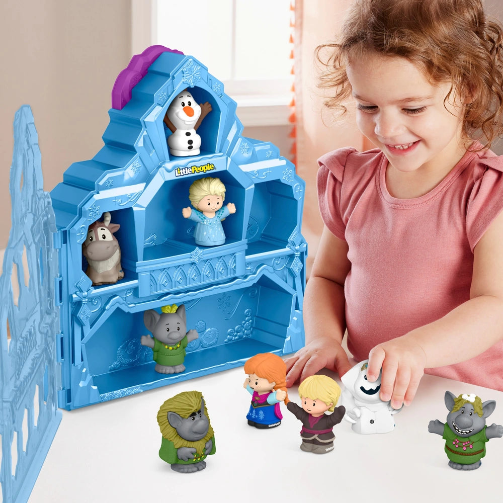 Fisher-Price Little People Disney Frozen Playset Carry Along Castle Case