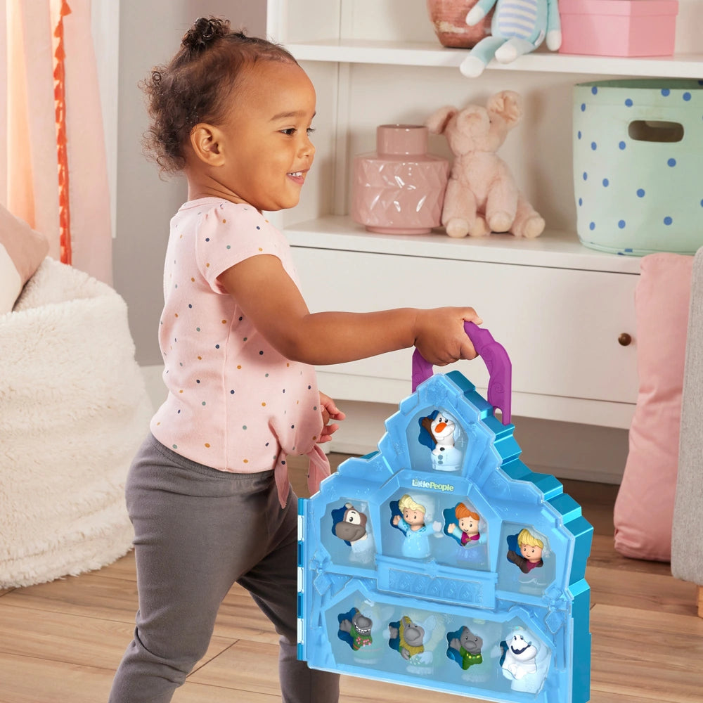 Fisher-Price Little People Disney Frozen Playset Carry Along Castle Case