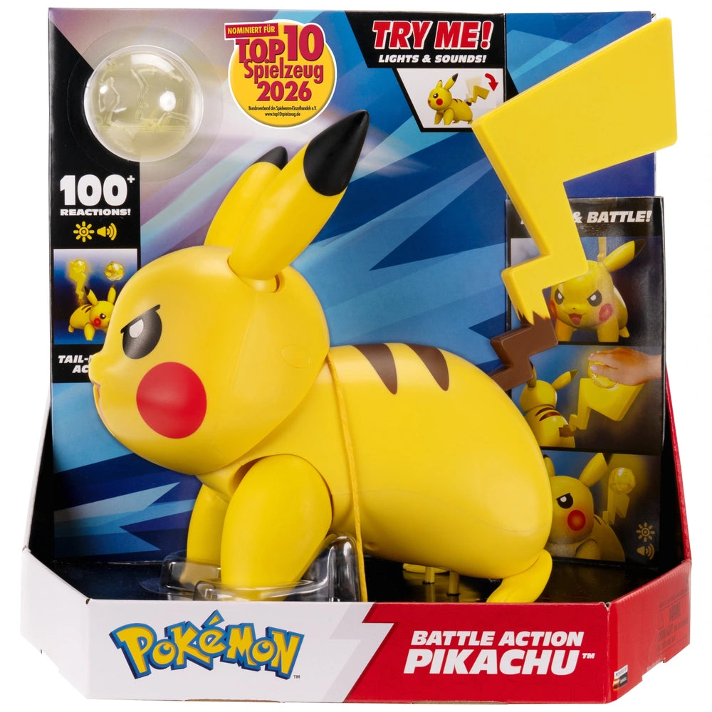 Pokémon Battle Action Interactive Figure Pikachu 30Cm