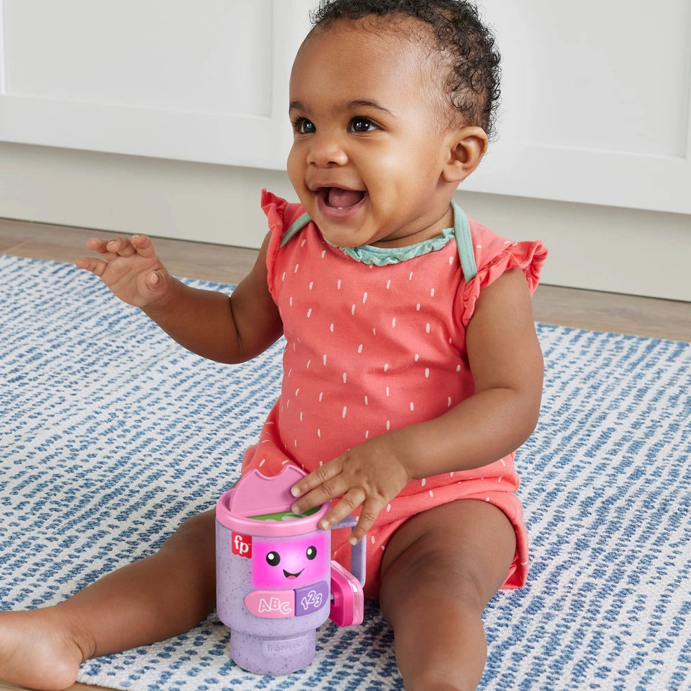 Fisher-Price Laugh & Learn Wake Up & Learn Coffee Mug Purple