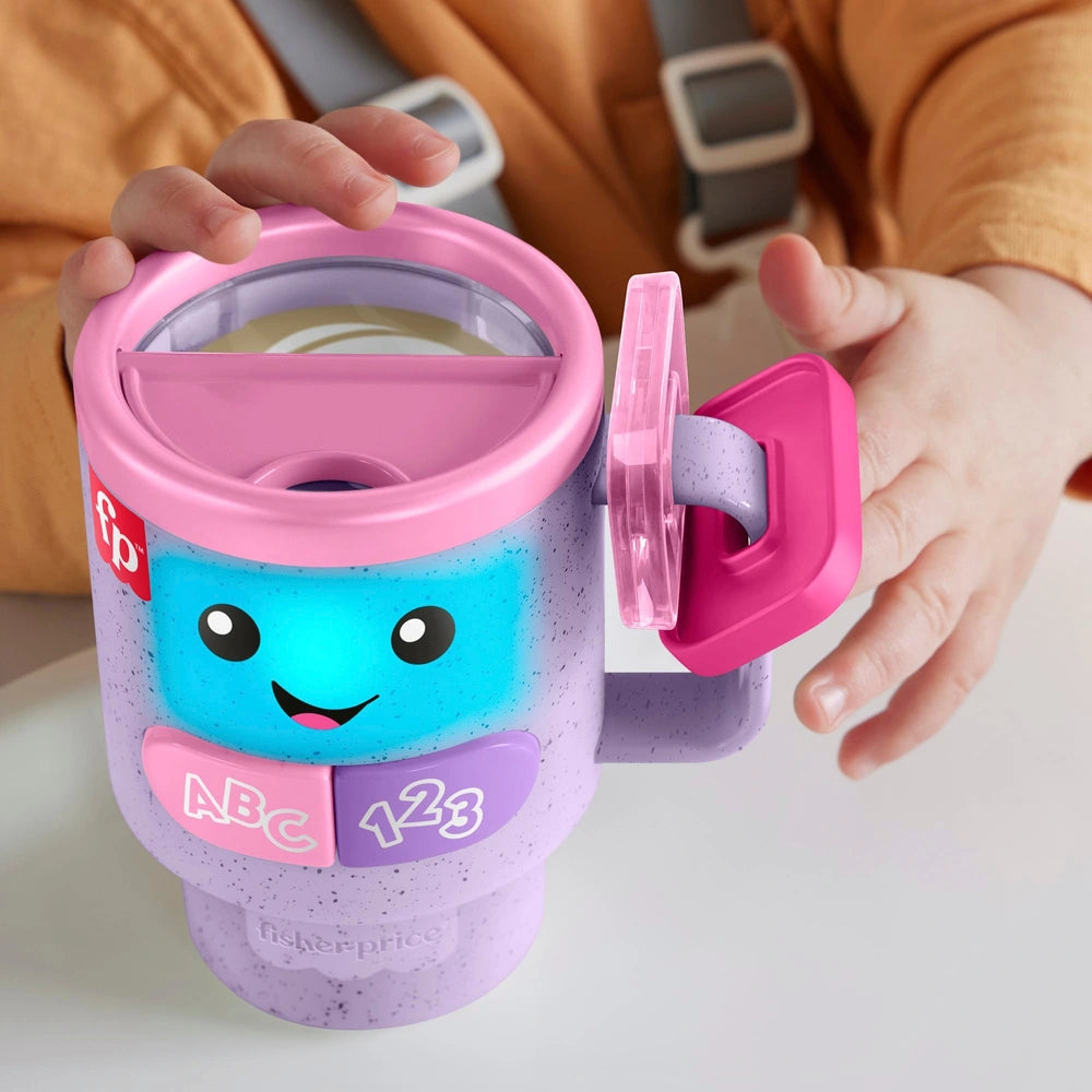 Fisher-Price Laugh & Learn Wake Up & Learn Coffee Mug Purple
