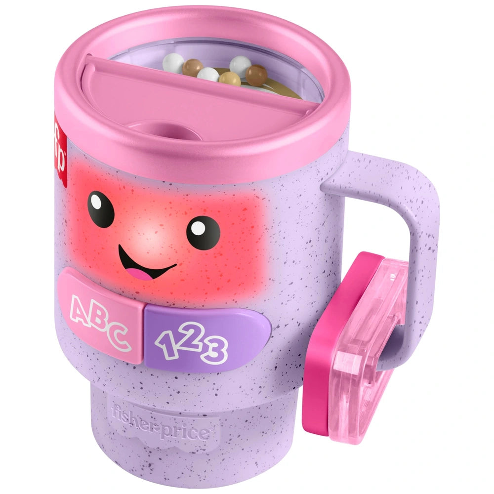 Fisher-Price Laugh & Learn Wake Up & Learn Coffee Mug Purple