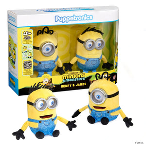 Minions & Monsters Puppetronic Henry & James Interactive Toys 2 Pack