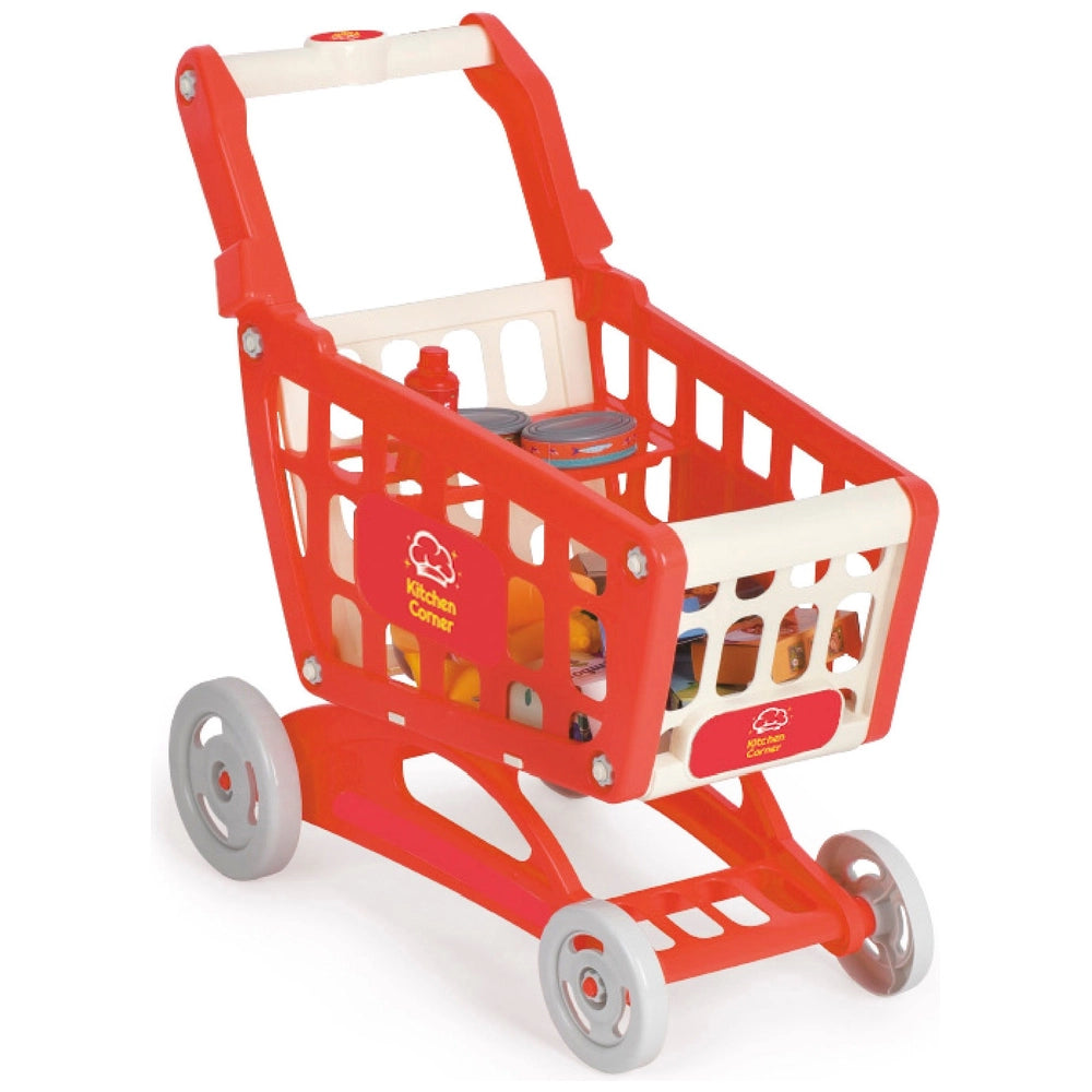 Kitchen Corner Supermarket Playset Cash Register And Trolley 42 Piece Set