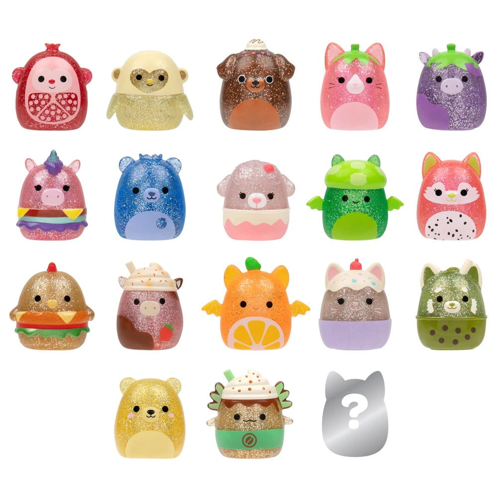 Original Squishmallows Squish-A-Longs Mini-Squish Glitter 18 Pack (Wave 5)