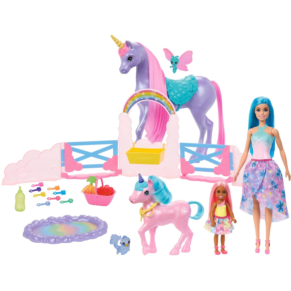 Barbie Unicorn Cuddle N Care Playset